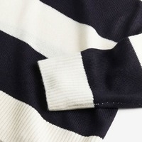 Neu Eingetroffener Maßgefertigter OEM Damen Winter 100% Wolle High-Street Knitterfreier Pullover Gestrickter Oberteil Langarm-Stil Pullover