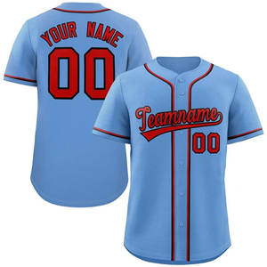 Jersey de béisbol personalizado con tela y detalles de materiales MOQ bajo Envío mundial Precio directo de fábrica Ajuste perfecto para equipos - Product Image 2