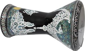 กลองดาร์บูก้า Gawharet El Fan Dragon Abalone สำหรับงานรอยัล ทำด้วยมืออย่างหรูหราจากอะลูมิเนียมชั้นเดียว - Product Image 4