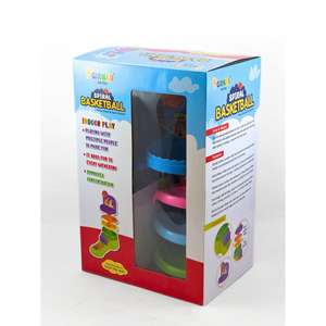 GIRNAR Juego de Baloncesto de Interior, Diseño en Espiral, Baloncesto de Plástico - Product Image 3