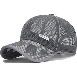 Venta al por mayor de gorras de camionero de gamuza con logotipo bordado personalizado ala curva 5 paneles en blanco dos tonos de gamuza transpirable gorras de béisbol de red Unisex - Product Image 1