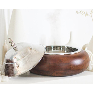 Nouvel arrivage Plat à cocotte classique au design handi Réchauffeur de buffet Présentoir pour desserts Plat de service à bas prix - Product Image 5