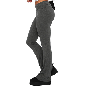 Leggings pour femmes, leggings de sport avec contrôle du ventre, leggings de yoga à coupe bootcut, pantalon de yoga à taille élastique, pantalon évasé - Product Image 1
