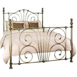 Estructura de Cama de Latón de Primera Calidad con Remates Tradicionales, Estructura Elegante para un Arreglo de Dormitorio Sofisticado - Product Image 3