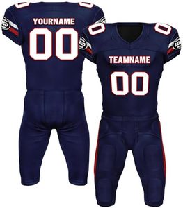 Maillots de football américain à manches courtes personnalisés ensemble de vêtements de football américain, y compris l'uniforme - Product Image 6