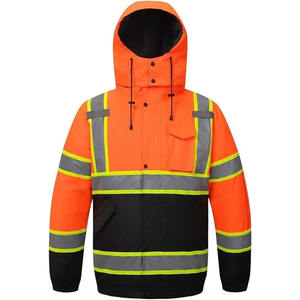 Veste softshell pour hommes haute visibilité personnalisée en gros Veste de sécurité résistante à l'eau pour vêtements de travail Veste pour vêtements de travail - Product Image 1