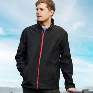 Veste Softshell pour homme en différentes tailles, fabrication en usine, col montant, imperméable, service OEM en quantité - Product Image 3