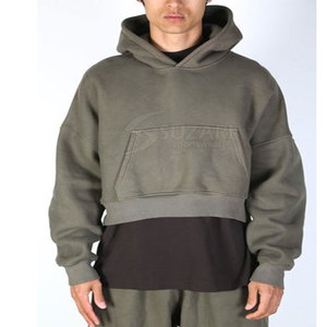 Stylish Hood And <b>Trendy</b> Fit Basics Crop Top <b>Hoodie</b> With Flexible Fabric And Easy Everyday Wear - Product Image 1