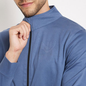 Chándales de hombre con logotipo personalizado superventas de dos piezas con mangas largas de diseño sólido y transpirable para el invierno - Product Image 5