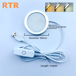 RGB Bambu Lab Puck <b>Light</b> with IR Remote Control <b>USB</b> Powered <b>LED</b> 3D Printer Home Lamp Thin Cabinet Counter Minimalist Design - Product Image 2