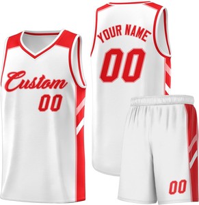Uniformes de basket-ball durables en polyester imprimé par sublimation et respirant 2025 Logo personnalisé Col V Séchage rapide Vêtements d'équipe Ensembles ODM - Product Image 6
