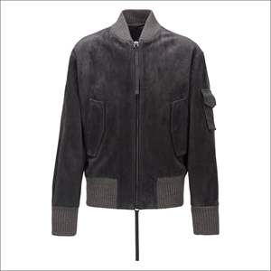 Unisex Sheep Skin <b>Camouflage</b> Motorcycle Jacket with Bomber Style Ribbed Hem and Cuffs Custom Logo - Product Image 1