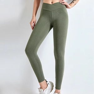 Leggings deportivos para mujer-Pantalones de gimnasio Push Up Ropa deportiva elástica transpirable - Product Image 4