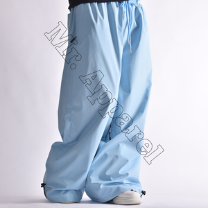 Pantalones de esquí holgados 2025 con características a prueba de viento, estilo de calle, pantalones holgados de pierna ancha para nieve, bolsillos cálidos con cremallera para invierno - Product Image 6