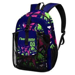 <b>Basketball</b> Team <b>Backpack</b> Casual Soft Foldable Zipper Closure Large Capacity Sports School Travel Bag for Players SBBP-0150 - Product Image 1