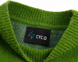 Luxury Personalised <b>Book</b> Shape Packaging Satin Woven Polyester Label Customisable Shoe Cover and Shirt Design with Patch Privet - Product Image 5