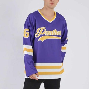 เสื้อเจอร์ซีย์ฮ็อกกี้น้ำแข็งแบบสั่งทำสำหรับโรงงานขายส่ง - Product Image 6