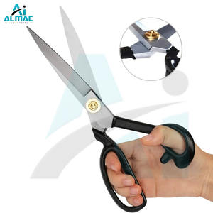 ALMAC Ciseaux de tailleur pour vêtements en gros Ciseaux de couture en acier inoxydable de 8 9 10 pouces avec manche noir Jeu d'instruments manuels - Product Image 1