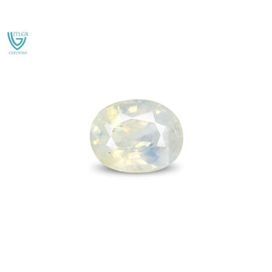 Zafiro Bicolor de 6.21 Quilates (Pitambari) con Corte Oval Facetado, Creado en Laboratorio, con Tratamientos de Pulido Térmico, 10 mm, Diamante, Rubí, Zafiro - Product Image 1
