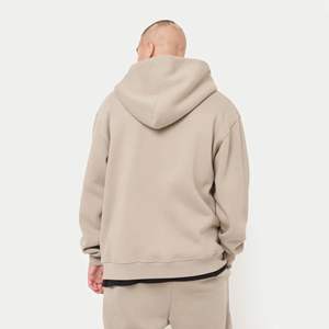 Customizable Logo Streetwear Men's Baggy Fit <b>Cropped</b> Thermal Fleece <b>Zip</b>-<b>Up</b> <b>Hoodies</b> Embroidered <b>Hoodies</b> for Winter - Product Image 2