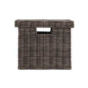 Handwoven Eco-friendly Bamboo and Seagrass Laundry <b>Basket</b> <b>with</b> <b>Lid</b> for Towels Clothes and Bathroom <b>Storage</b> - Product Image 4