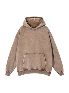 เสื้อฮู้ดกันหนาวผ้าฟลีซกันน้ำ 100% คอตตอน ล้างสีแบบแอซิดวอช คุณภาพสูง พร้อมซิป ปักลายแบบดิสเทรส สำหรับผู้ชาย รุ่น 2026 ลดราคาพิเศษ - Product Image 2