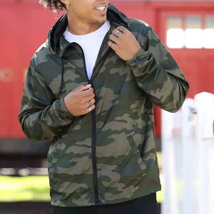 2023 alta calidad OEM impermeable personalizado impresión Logo poliéster cortavientos Sudadera con capucha hombres deportes al aire libre chaqueta de Golf - Product Image 6