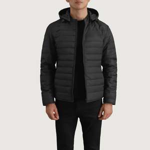 Veste matelassée légère d'hiver pour homme, design personnalisé, manteaux à bulles, col montant, fermeture éclair, décontractée, produit fini, XS 6XL - Product Image 1