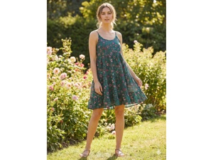 New Design Eco-Friendly Ladies Printed Woven Rayon U-Neck Sleeveless Boho Casual <b>Sweet</b> Vintage Autumn Spring Beach <b>Party</b> Floral - Product Image 1