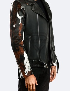 2025 Top vendeur Original veste de moto en cuir pour hommes lourd col montant hiver Design meilleure vente Style haute rue - Product Image 4