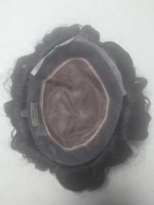 Austrian Taz Hair Bangladesh Premium Quality Mono Human Hair <b>Toupee</b> Wig with Natural Body and Deep Waves Styles Prothesis - Product Image 4