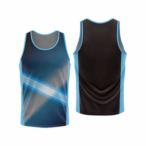 Wholesale Men's Casual <b>Running</b> <b>Singlet</b> Custom Design Breathable Knitted Tank Top Sublimated <b>Singlet</b> - Product Image 5