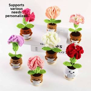 Planta de Girasol Tejida a Mano con Hilo, Linda y Personalizada, Decoración para Oficina y Hogar, Regalo para Toda Ocasión - Product Image 3