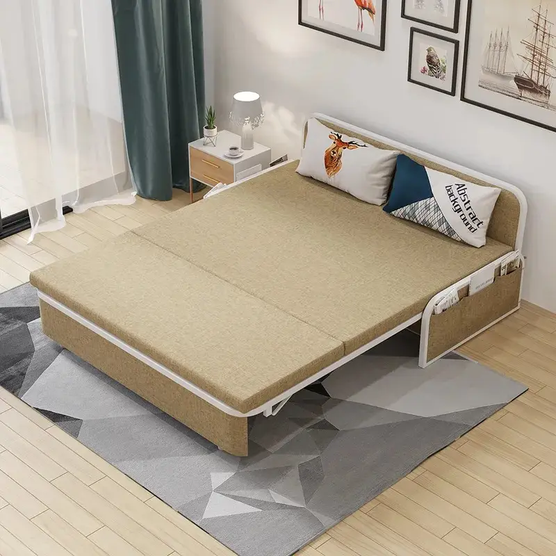 सीवाई सस्ते कीमत सरल आधुनिक कमरे में रहने वाले कम कीमतों के साथ तह Foldable सोफे सह बिस्तर सोफे बिस्तर भंडारण