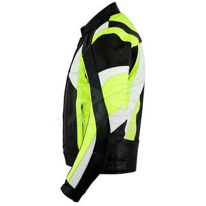Chaqueta de Motociclista de Cuero Vacuno de Alta Calidad para Invierno, Servicio OEM, Ligera, Transpirable, MOQ Bajo - Product Image 3