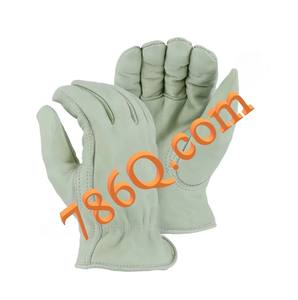 Cómodos guantes cálidos de cuero de vaca para conducir para hombres - Product Image 1