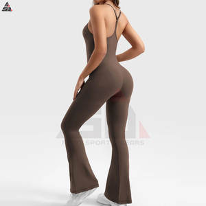 Combinaison décontractée d'été pour femmes, personnalisée, 100% polyester, légère, séchage rapide, respirante, col en V, combinaison de jeu, prix de gros ODM - Product Image 4