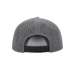 Mode personnalisé sport 5 panneau en caoutchouc Logo casquette de Baseball imperméable découpé au Laser chapeau coton camionneur chapeau maille vêtements de sport séchage rapide - Product Image 4