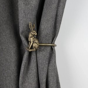 Set of 2 Decorative Pearl Ball End Metal Window Curtain Hold <b>Backs</b> for Draperies Curtain Accessories Home Decor - Product Image 2