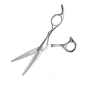 Ciseaux de coupe de cheveux droits de qualité salon, 6,5 pouces, pour usage professionnel à domicile, acier inoxydable tranchant, repose-doigts fixe - Product Image 2