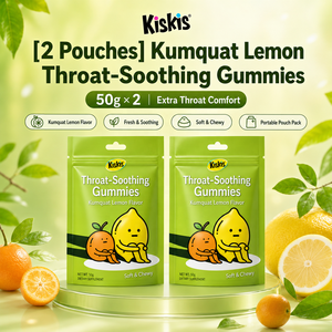 Gummies apaisantes pour la <span class=keywords><strong>gorge</strong></span> KisKis au goût unique, aux herbes chinoises, au mojavel, au kumquat et au citron, rafraîchissantes, en sachet de 50g - Product Image 4