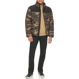 Factory Manufacture Custom Long Stand Collar Hooded Wool Liner Puffer <b>Jacket</b> Warm Bubble <b>Jacket</b> for <b>Men</b> Wholesale - Product Image 5