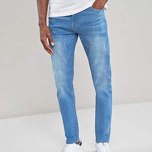 Nouveauté, jean slim personnalisé pour homme, jean bleu de haute qualité, jean pour homme populaire, jean en denim délavé pour homme - Product Image 6