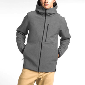 เสื้อฮู้ดผู้ชายคุณภาพสูงพร้อมซิปผ้าระบายอากาศและยืดได้พิมพ์โลโก้ตามสั่งสำหรับโปรโมชั่นแบรนด์และขายปลีก - Product Image 1