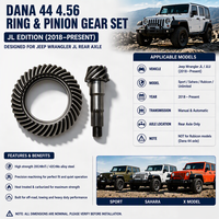 Set di Ingranaggi Differenziali Posteriori JL 4.56 Dana 44 con Corona e Pignone a 28 Denti, Aggiornamento 2018-Up per Jeep Wrangler