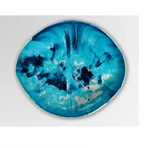 Bol et plat de service décoratifs en résine écologique, fabriqués à la main en Inde - Product Image 4