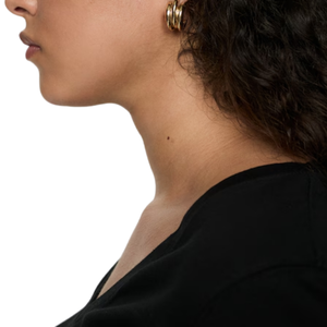 Ropa holgada de alta calidad Hip Hop Plain Girl Camisetas de algodón para mujer Camisetas con cuello en V Your Logo - Product Image 6