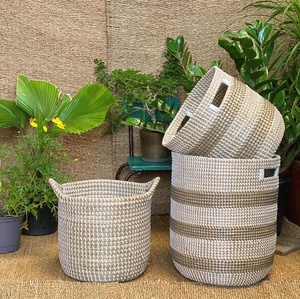 Vigifarm Seagrass Hand <b>Woven</b> <b>Baskets</b> Handicrafts for Multipurpose Various Designs and Colors - Product Image 3