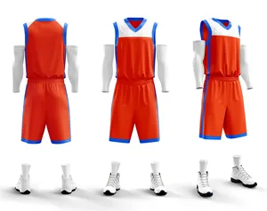 最佳质量篮球制服男士高品质篮球球衣男士t恤套装批发空白定制套装