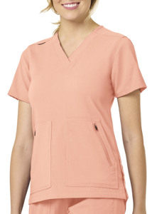 Personnalisable coupe ajustée unisexe de haute qualité à manches courtes infirmière vêtements de travail haut à la mode conception gommages médicaux pour l'hôpital - Product Image 3